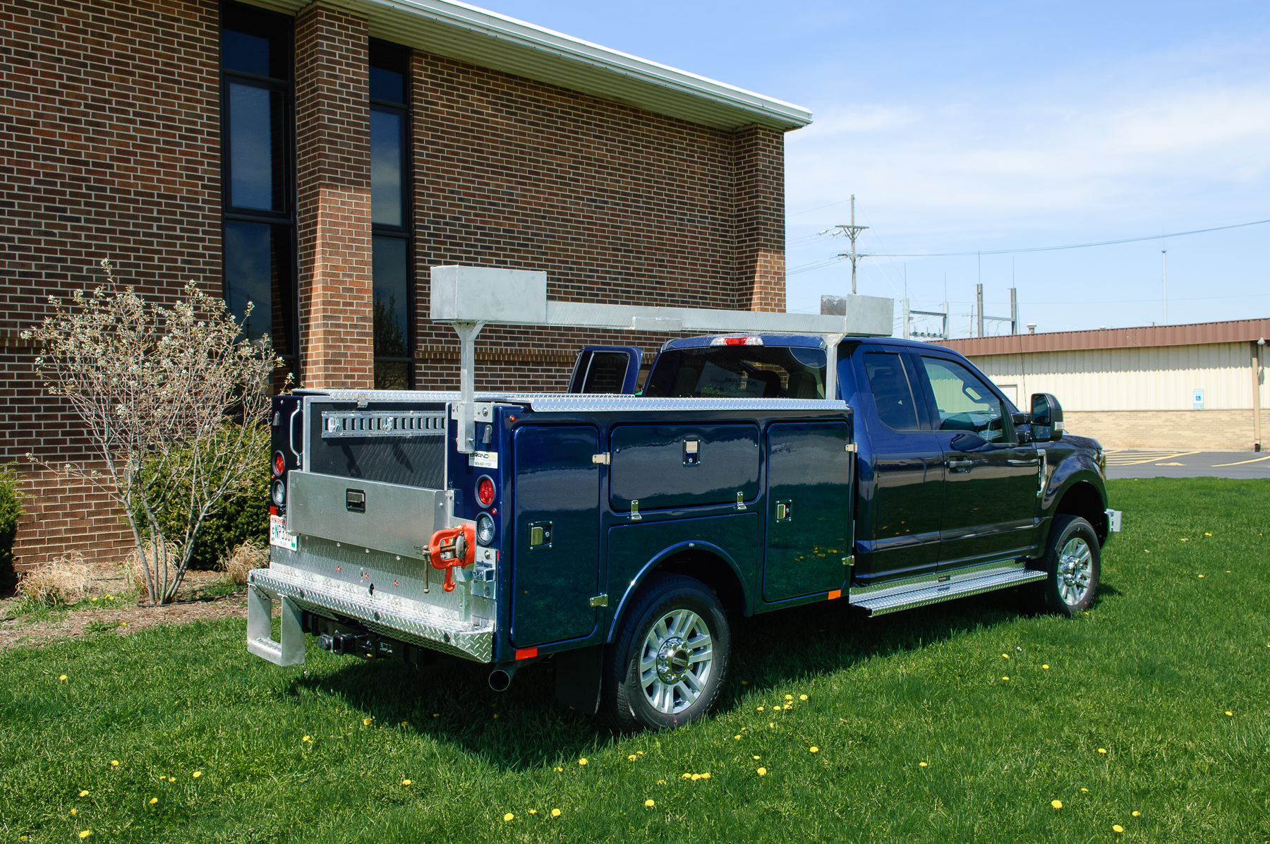 Fiberglass Service body for plumbers