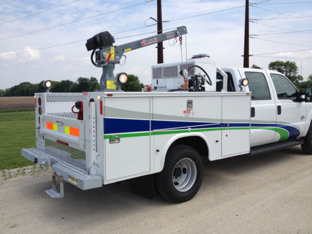 Knapheide Mechanic's Service Body Truck Steel With Crane, Welder, Generator, air compressor